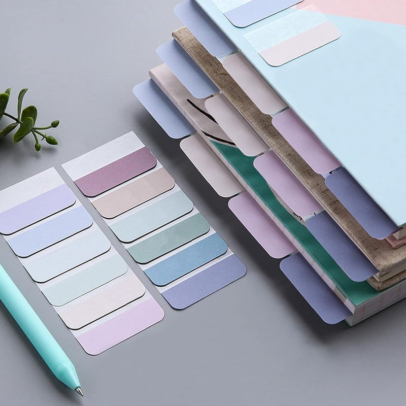 AccEncyc 240 Pcs Colored Index Tab 1"x1.8" Large Book Sticky Tabs Repositionable Page Tabs Flags Page Markers Labels for Notebooks, Filing, Classification,12 Colors - Image 4